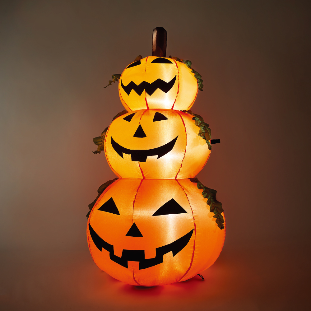 Inflatable 3 stack pumpkin